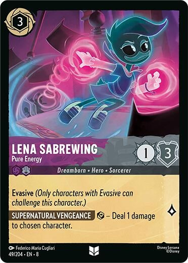 Image for Lena Sabrewing - Pure Energy (49/204) (Reign of Jafar) (8) - Disney Lorcana