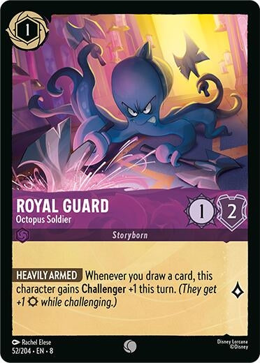 Image for Royal Guard - Octopus Soldier (52/204) (Reign of Jafar) (8) - Disney Lorcana