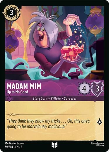 Image for Madam Mim - Up to No Good (59/204) (Reign of Jafar) (8) - Disney Lorcana