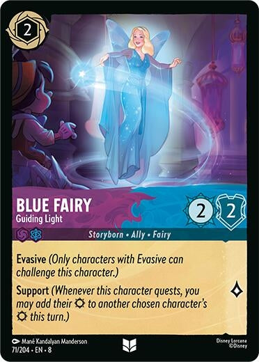 Image for Blue Fairy - Guiding Light (71/204) (Reign of Jafar) (8) - Disney Lorcana