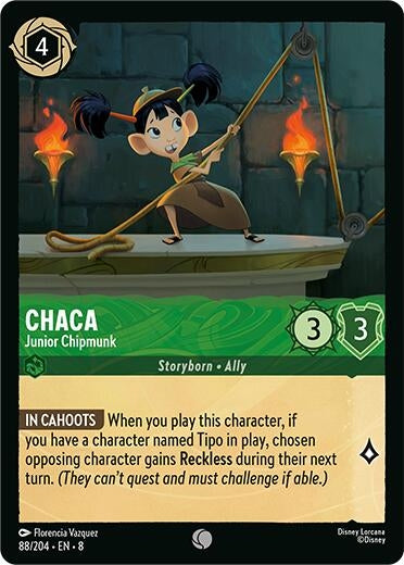 Image for Chaca - Junior Chipmunk (88/204) (Reign of Jafar) (8) - Disney Lorcana