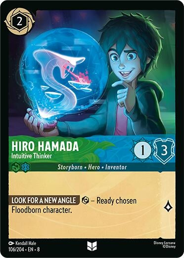 Image for Hiro Hamada - Intuitive Thinker (106/204) (Reign of Jafar) (8) - Disney Lorcana