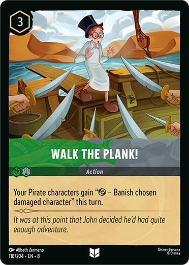 Image for Walk the Plank (118/204) (Reign of Jafar) (8) - Disney Lorcana