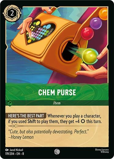 Image for Chem Purse (119/204) (Reign of Jafar) (8) - Disney Lorcana