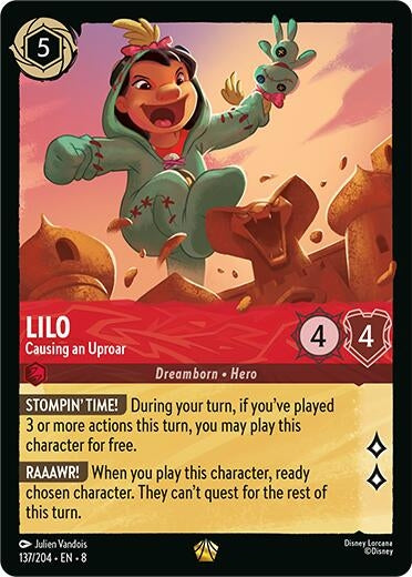 Image for Lilo - Causing an Uproar (137/204) (Reign of Jafar) (8) - Disney Lorcana