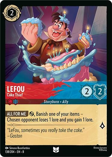 Image for LeFou - Cake Thief (138/204) (Reign of Jafar) (8) - Disney Lorcana