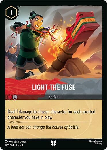 Image for Light the Fuse (149/204) (Reign of Jafar) (8) - Disney Lorcana