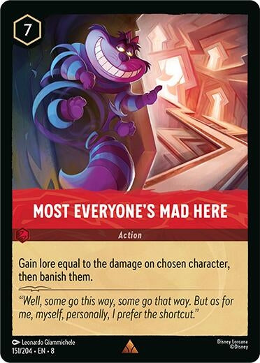Image for Most Everyone's Mad Here (151/204) (Reign of Jafar) (8) - Disney Lorcana