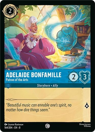 Image for Adelaide Bonfamille - Patron of the Arts (164/204) (Reign of Jafar) (8) - Disney Lorcana
