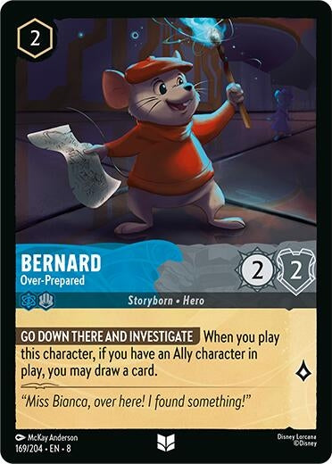 Image for Bernard - Over-Prepared (169/204) (Reign of Jafar) (8) - Disney Lorcana