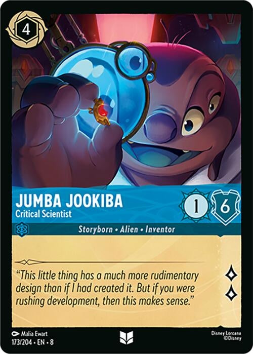 Image for Jumba Jookiba - Critical Scientist (173/204) (Reign of Jafar) (8) - Disney Lorcana