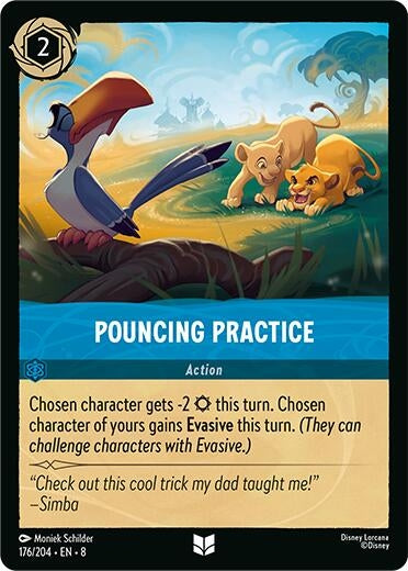 Image for Pouncing Practice (176/204) (Reign of Jafar) (8) - Disney Lorcana