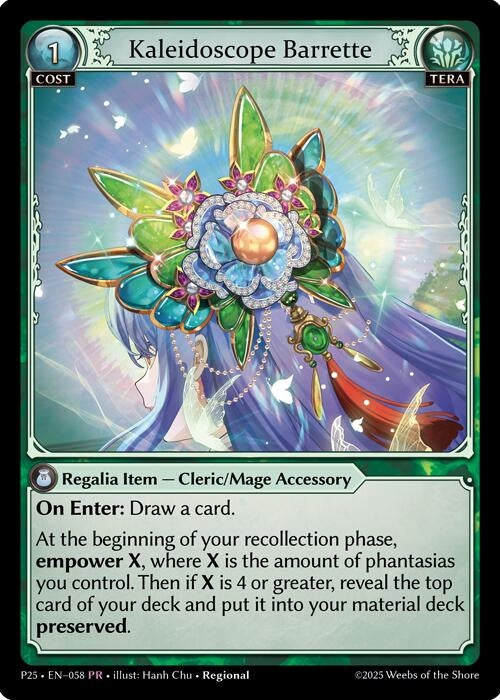Image for Kaleidoscope Barrette (058) (Promotional Cards) (P) - Grand Archive TCG