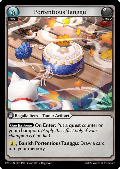 Image for Portentous Tanggu (063) (Promotional Cards) (P) - Grand Archive TCG
