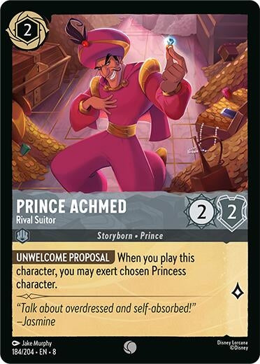 Image for Prince Achmed - Rival Suitor (184/204) (Reign of Jafar) (8) - Disney Lorcana