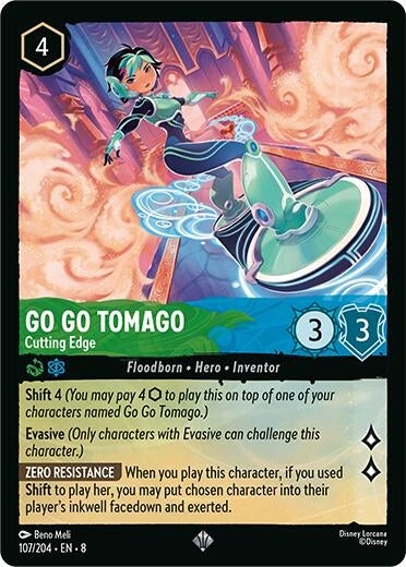 Image for Go Go Tomago - Cutting Edge (107/204) (Reign of Jafar) (8) - Disney Lorcana
