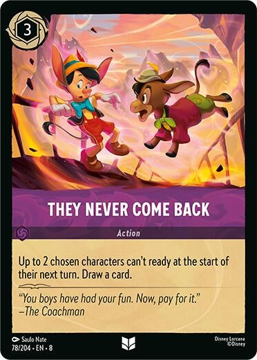 Image for They Never Come Back (78/204) (Reign of Jafar) (8) - Disney Lorcana