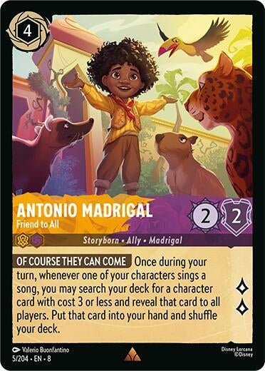 Image for Antonio Madrigal - Friend to All (5/204) (Reign of Jafar) (8) - Disney Lorcana
