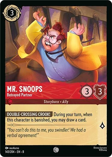 Image for Mr. Snoops - Betrayed Partner (143/204) (Reign of Jafar) (8) - Disney Lorcana