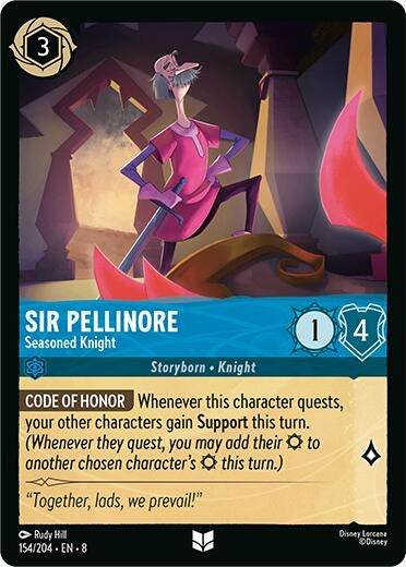 Image for Sir Pellinore - Seasoned Knight (154/204) (Reign of Jafar) (8) - Disney Lorcana