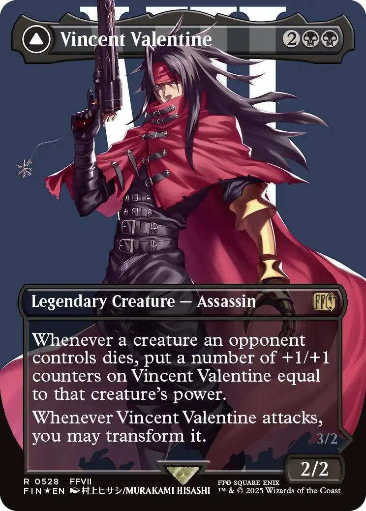 Vincent Valentine (Borderless) (Surge Foil) (528) (FINAL FANTASY) - PokeBox USA