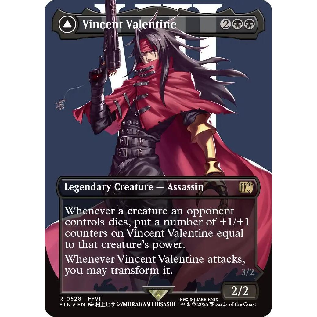 Vincent Valentine (Borderless) (Surge Foil) (528) (FINAL FANTASY) - PokeBox USA