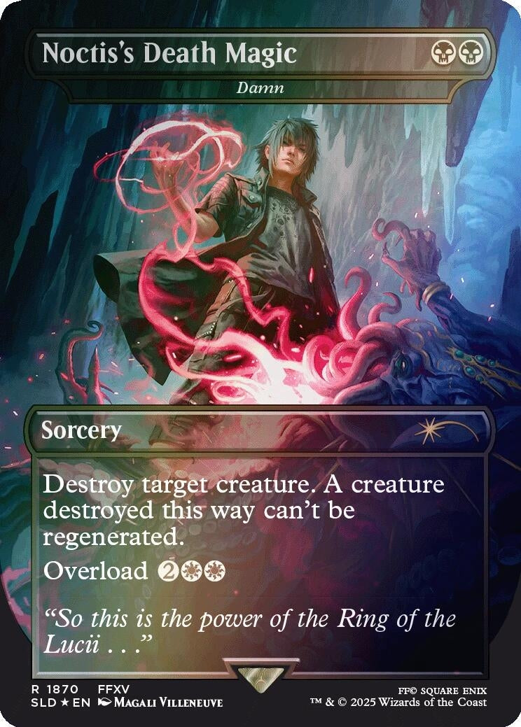 Noctis's Death Magic - Damn (Rainbow Foil) (1870) (Secret Lair Drop Series)