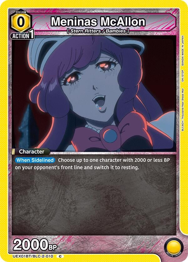Image for Meninas McAllon (UEX01BT/BLC-2-010) (UEX01BT: BLEACH: Thousand-Year Blood War Vol.2) (UEX01BT) - Union Arena