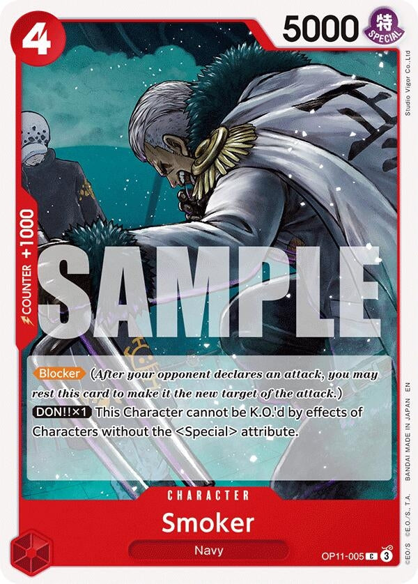 Image for Smoker (OP11-005) (A Fist of Divine Speed) (OP11) - One Piece Card Game