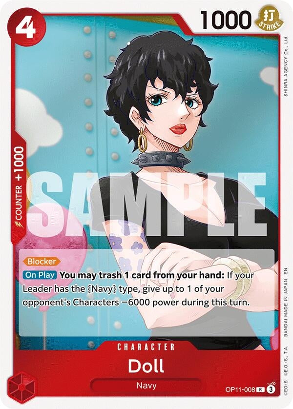 Image for Doll (OP11-008) (A Fist of Divine Speed) (OP11) - One Piece Card Game