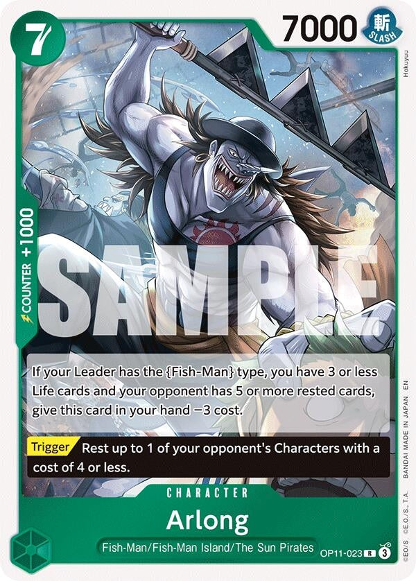Image for Arlong (OP11-023) (A Fist of Divine Speed) (OP11) - One Piece Card Game