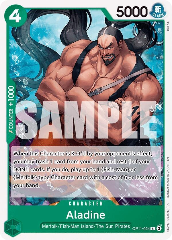 Image for Aladine (OP11-024) (A Fist of Divine Speed) (OP11) - One Piece Card Game
