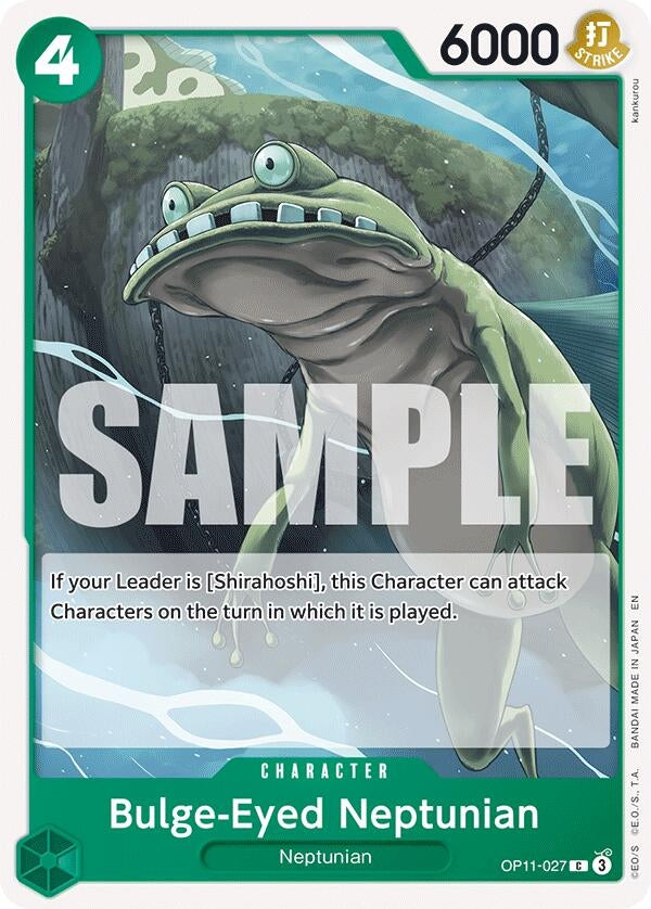 Image for Bulge-Eyed Neptunian (OP11-027) (A Fist of Divine Speed) (OP11) - One Piece Card Game