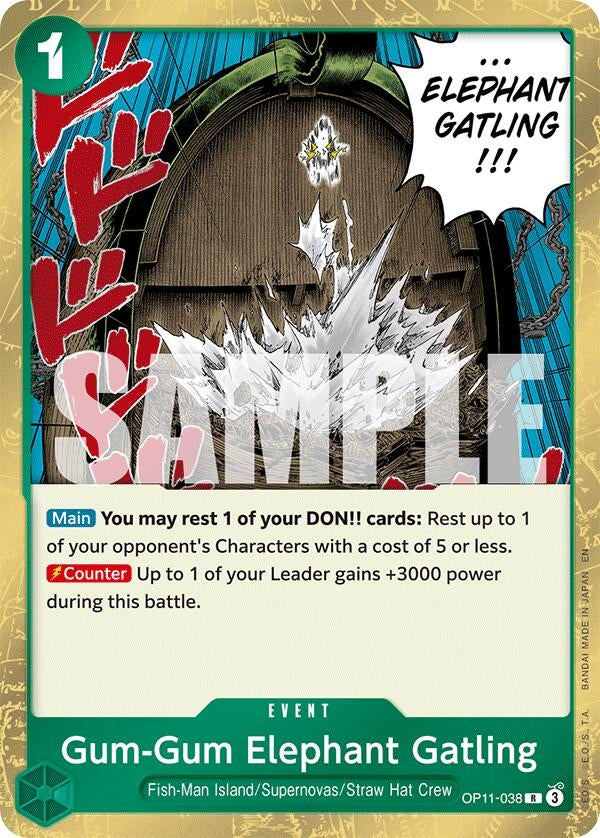 Image for Gum-Gum Elephant Gatling (OP11-038) (A Fist of Divine Speed) (OP11) - One Piece Card Game