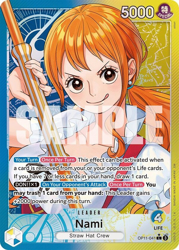 Image for Nami (041) (Alternate Art) (OP11-041) (A Fist of Divine Speed) (OP11) - One Piece Card Game