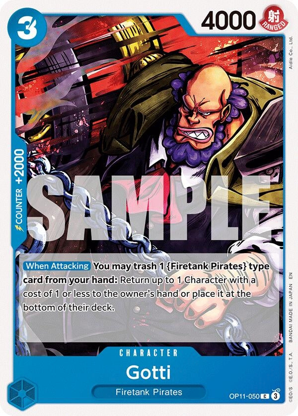 Image for Gotti (OP11-050) (A Fist of Divine Speed) (OP11) - One Piece Card Game