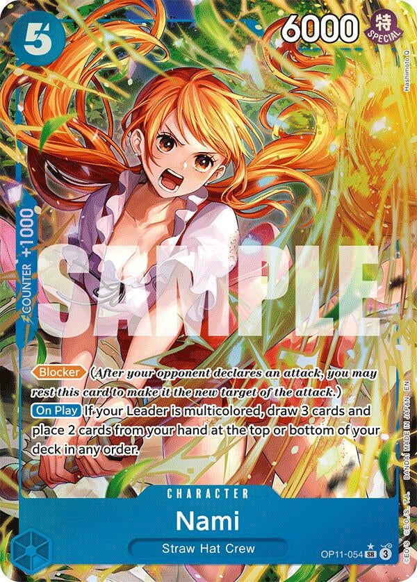 Image for Nami (054) (Alternate Art) (OP11-054) (A Fist of Divine Speed) (OP11) - One Piece Card Game