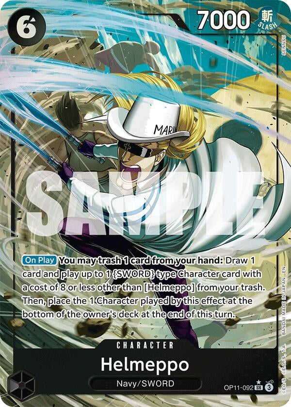Image for Helmeppo (Alternate Art) (OP11-092) (A Fist of Divine Speed) (OP11) - One Piece Card Game