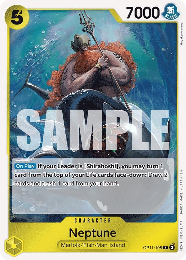 Image for Neptune (OP11-108) (A Fist of Divine Speed) (OP11) - One Piece Card Game