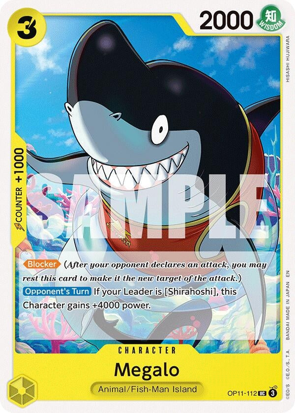 Image for Megalo (OP11-112) (A Fist of Divine Speed) (OP11) - One Piece Card Game