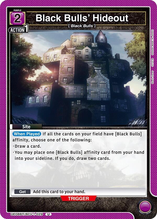 Image for Black Bulls' Hideout (UE08BT/BCV-1-029) (UE08BT: Black Clover) (UE08BT) - Union Arena