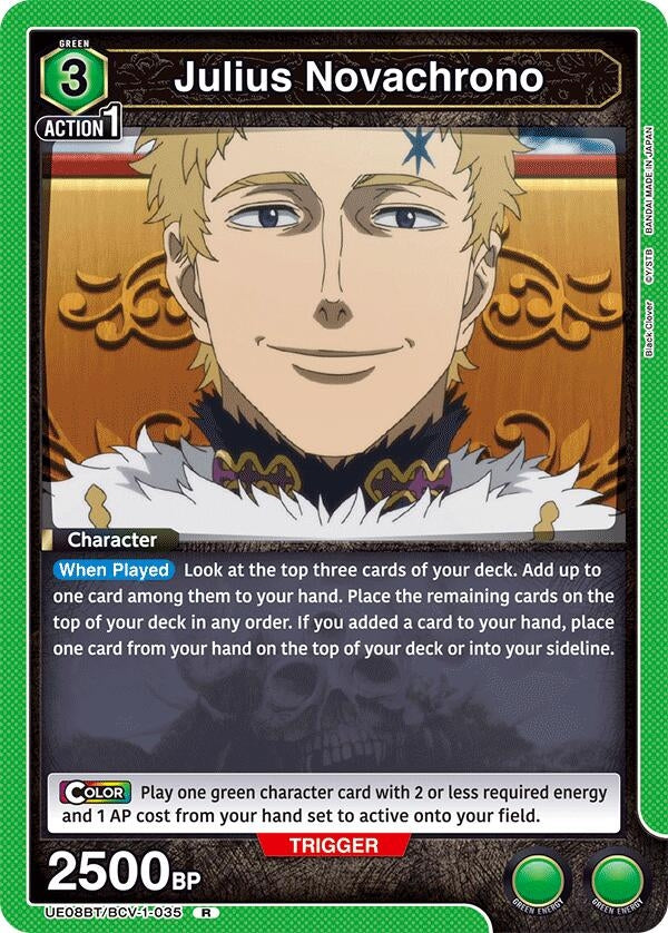 Image for Julius Novachrono (035) (UE08BT/BCV-1-035) (UE08BT: Black Clover) (UE08BT) - Union Arena