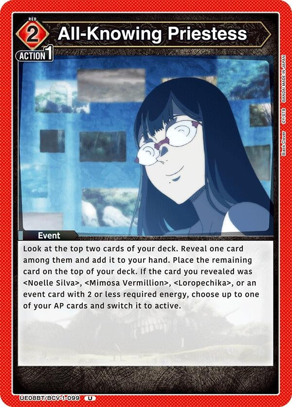 Image for All-Knowing Priestess (UE08BT/BCV-1-099) (UE08BT: Black Clover) (UE08BT) - Union Arena
