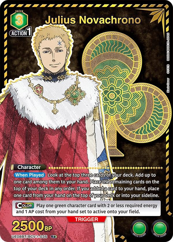 Image for Julius Novachrono (035) (R*) (UE08BT/BCV-1-035) (UE08BT: Black Clover) (UE08BT) - Union Arena