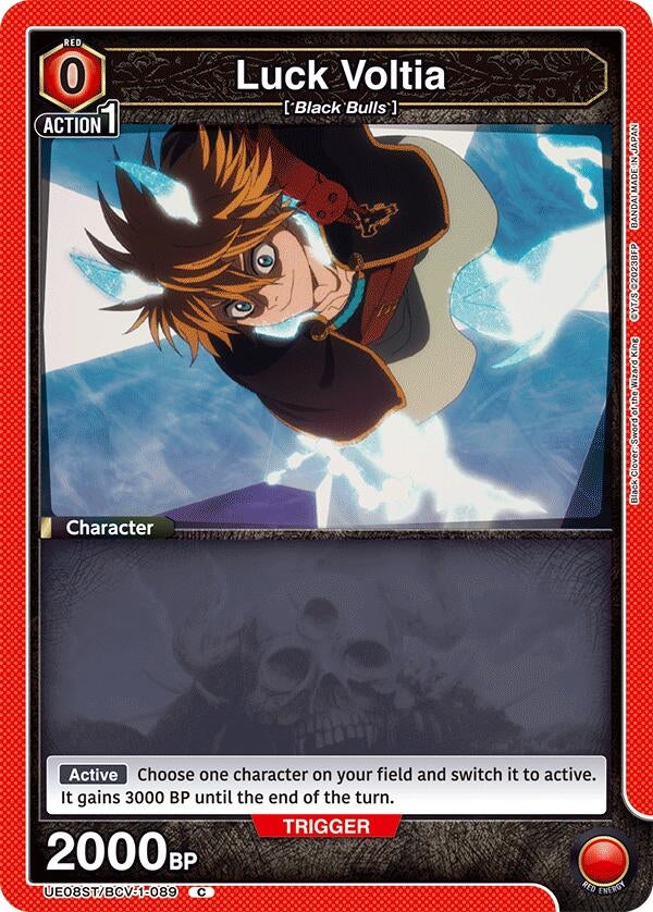 Image for Luck Voltia (UE08ST/BCV-1-089) (UE08ST: Black Clover Starter Deck) (UE08ST) - Union Arena
