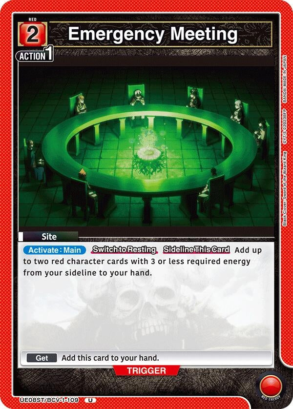 Image for Emergency Meeting (UE08ST/BCV-1-109) (UE08ST: Black Clover Starter Deck) (UE08ST) - Union Arena