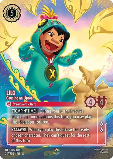 Image for Lilo - Causing an Uproar (Enchanted) (217/204) (Reign of Jafar) (8) - Disney Lorcana