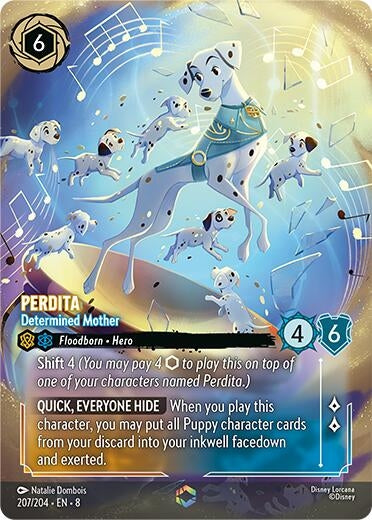 Image for Perdita - Determined Mother (Enchanted) (207/204) (Reign of Jafar) (8) - Disney Lorcana