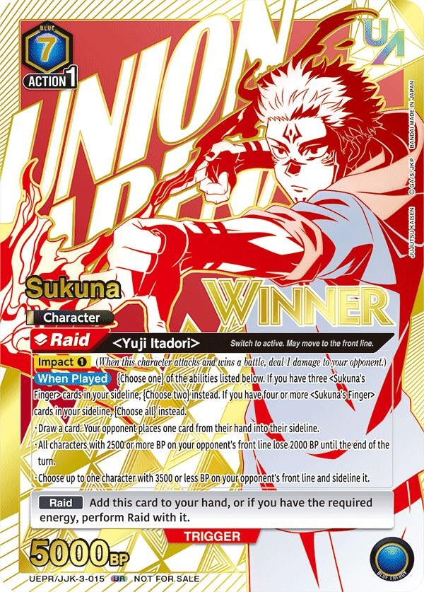 Image for Sukuna (Winner) (UEPR/JJK-3-015) (Union Arena Promotion Cards) (UEPR) - Union Arena