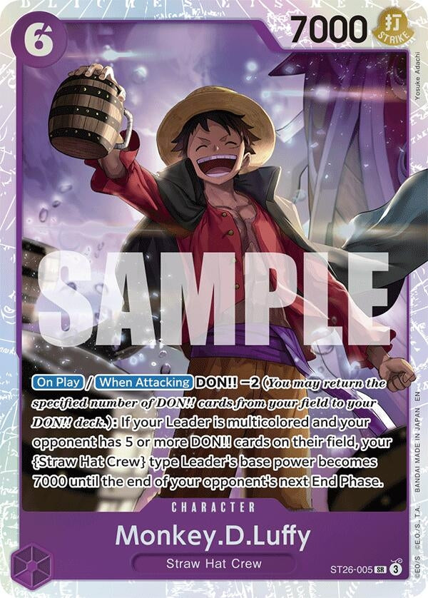 Image for Monkey.D.Luffy (ST26-005) (ST26-005) (Starter Deck 26: PURPLE/BLACK Monkey.D.Luffy) (ST-26) - One Piece Card Game